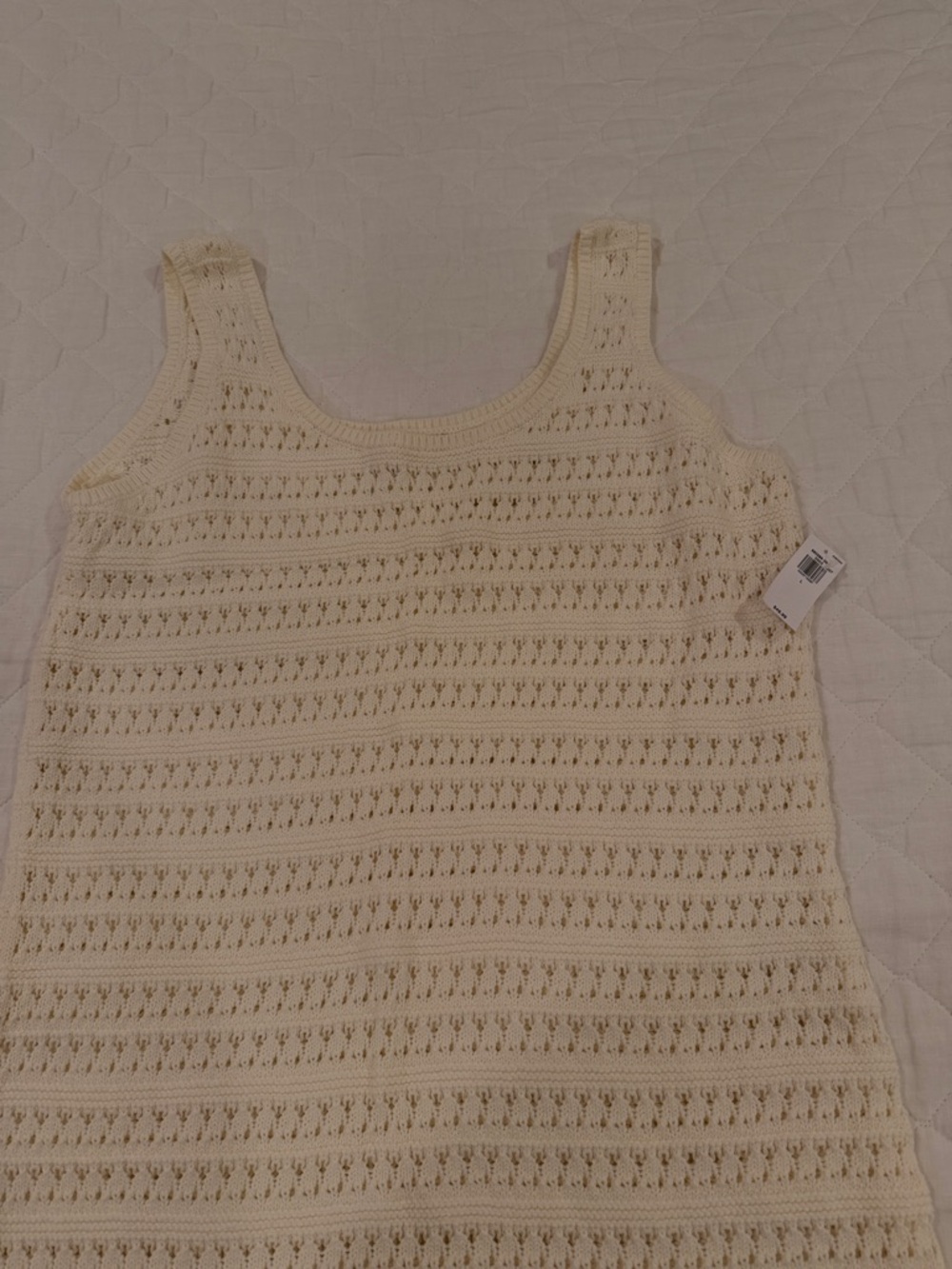 Old Navy Cream Crochet Midi Dress - Picture 2 of 4